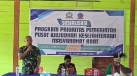 Kegiatan sosialisasi program prioritas pemerintah pusat wujudkan kesejahteraan masyarakat adat. (Foto: Galeri Papua/Bele Pulo)