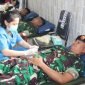 Sambut HUT TNI ke-80, Denkav 3/SC gelar donor darah. (Foto: Istimewa/Denkav 3/SC)