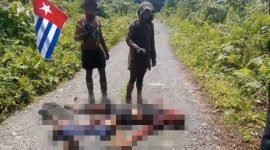 Peristiwa pembunuhan oleh TNPB-OPM Kodap XVI Yahukimo terhadap dua orang di wilayah pertambangan emas ilegal, Korowai, Kabupaten Yahukimo, Papua Pegunungan. (Foto: Istimewa/Tangkapan layar video dari TPNPB-OPM)