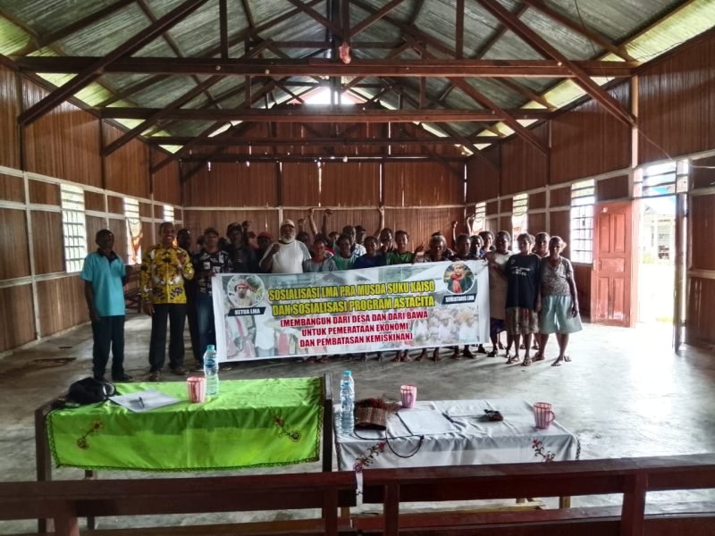 LMA Suku Kaiso menggelar Pra Musdat. (Foto: Galeri Papua/Bele Pulo)