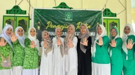 Foto bersama pada kegiatan pembentukan LKP3A oleh PC Fatayat NU Mimika. (Foto: Galeri Papua/Ahmad)