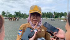 Plt. Kepala Dinas Perumahan, Kawasan Permukiman dan Pertanahan Kabupaten Mimika, Abriyanti Nuhuyanan. (Foto: Galeri Papua/Ahmad)