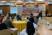 Suasana pelaksanaan FGD yang dilaksanakan oleh FKDM Mimika di ruang serbaguna Grand Tembaga Hotel Timika, Selasa (4/11/2025). (Foto: Galeri Papua/Ahmad)
