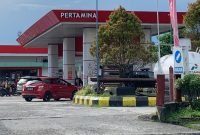 SPBU di Jalan Yos Sudarso, Mimika, Papua Tengah. (Foto: Galeri Papua/Ahmad)