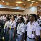 Ratusan siswa dari SMP/SMA sederajat di Timika hadiri seremoni pembukaan kegiatan pembinaan kesenian di Hotel Cartensz Timika, Senin (17/11/2025). (Foto: Galeri Papua/Ahmad)