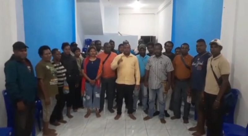 FPHUM menyatakan penolakan atas klaim sepihak di Kapiraya oleh warga Kabupaten Deiyai. (Foto: Istimewa/Tangkapan layar video)