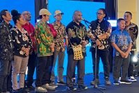 Pengurus baru Asosiasi Media Siber Indonesia (AMSI) Wilayah Tanah Papua periode 2025–2028. (Foto: Galeri Papua/Endy Langobelen)