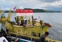 Pelaksanaan Festival Dayung Sentani di Danau Sentani, Jayapura, Papua, Sabtu (13/12/2025). (Foto: Istimewa/Dok. Komando Operasi Swasembada)