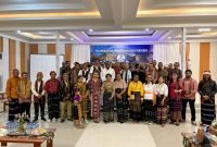 Momen pelantikan jajaran pengurus IKF periode 2025-2030 di Hotel Kanguru, Sabtu, 13 Desember 2025 petang. (Foto: Galeri Papua/Ahmad).