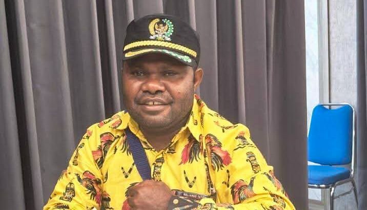 Melianus N. Yatipai, Ketua Komisi I DPRK Kabupaten Paniai, sekaligus Ketua Tim Pansus. (Foto: Istimewa)