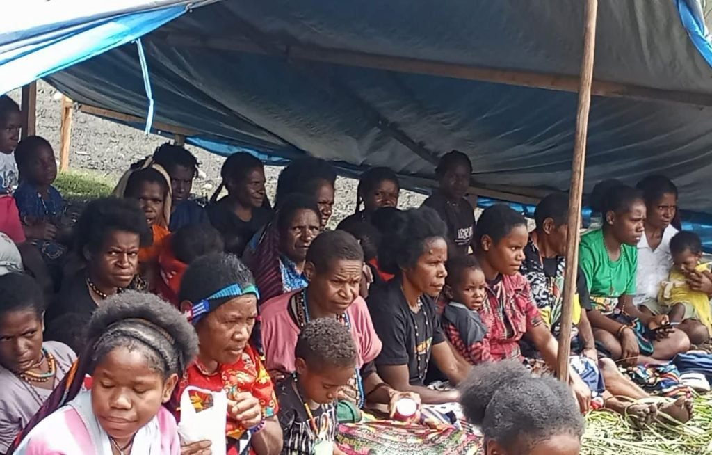 Para pengungsi asal Nduga di Wamena, Kabupaten Jayawijaya. (Foto: Istimewa/Dok. Pengungsi Nduga)