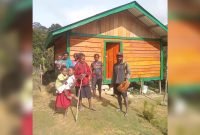 Rumah singgah bantuan dari Presiden Prabowo Subianto kepada warga Kampung Paluga, Kabupaten Puncak, Papua Tengah. (Foto: Istimewa)