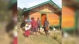 Rumah singgah bantuan dari Presiden Prabowo Subianto kepada warga Kampung Paluga, Kabupaten Puncak, Papua Tengah. (Foto: Istimewa)