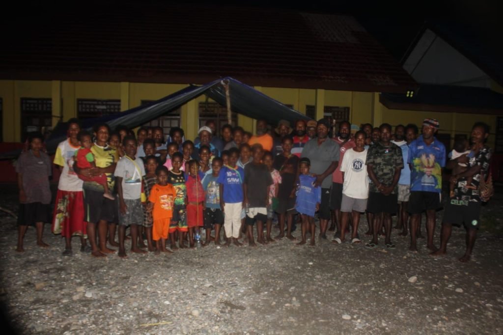 Warga pengungsi dari Distrik Gearek, Kabupaten Nduga. (Foto: Istimewa/Tim Kemanusiaan)