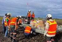 Total 90 Ton barang-barang yang diangkut menggunakan helikopter PTFI dari Bandara Mozes Kilangin Timika menuju Kampung Jagamin, Ainggogin (Aroanop), dan Beane–Dolil (Tsinga) untuk masyarakat tiga kampung. (Foto: Istimewa/Dok. PTFI)