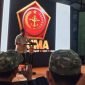 Menteri Pertahanan Republik Indonesia, Jenderal TNI (Purn) Dr. Sjafrie Sjamsoeddin, membawakan sambutan saat berkunjung ke Mimika, Papua Tengah, Jumat (2/1/2026). (Foto: Istimewa/Informan Galeri Papua)
