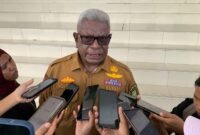 Bupati Mimika, Johannes Rettob. (Foto: Galeri Papua/Ahmad)
