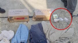 Barang bukti yang diamankan petugas di Bandara Mozes Kilangin Timika, Senin (19/1/2026). (Foto: Istimewa/Humas Polres Mimika)