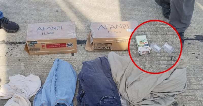 Barang bukti yang diamankan petugas di Bandara Mozes Kilangin Timika, Senin (19/1/2026). (Foto: Istimewa/Humas Polres Mimika)