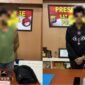 Kedua terduga pelaku yang diamankan polisi, Rabu (21/1/2026). (Foto: Istimewa/Humas Polres Mimika)