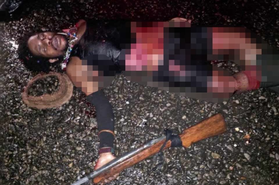 Jenazah anggota TPNPB Kodap XVI Yahukimo yang diklaim belum dikembalikan kepada pihak keluarga maupun pihak TPNPB Kodap XVI Yahukimo untuk dimakamkan. (Foto: Istimewa/TPNPB-OPM)