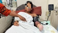 Korban begal dirawat di RSUD Mimika. (Foto: Istimewa)