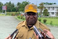 Pj Sekda Kabupaten Mimika, Abraham Kateyau. (Foto: Galeri Papua/Ahmad)