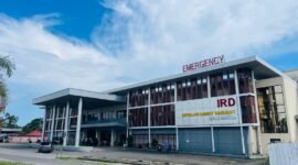 Gedung IRD RSUD Mimika. (Foto: Galeri Papua/Kevin Kurni)