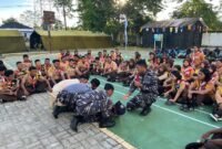Lanal Timika menggelar kegiatan PERSAMI KKRI Tahun 2026 di Lapangan Olahraga Kompleks Rumah Dinas (Rumdis) TNI AL Frans Kaisiepo, Mimika, Papua Tengah, pada 7—8 Februari 2026. (Foto: Istimewa/Lanal Timika)