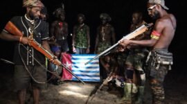 Pasukan Batalion Kanibal di bawah komando TPNPB Kodap XVI Yahukimo. (Foto: Istimewa/TPNPB-OPM)