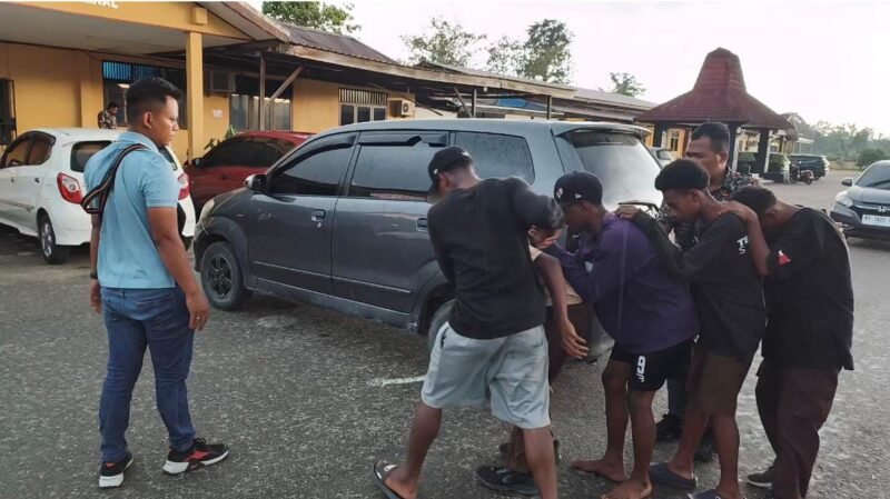 Para pelaku yang berhasil ditangkap polisi. (Foto: Istimewa).