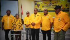 Bupati Supiori Heronimus Mansoben resmi terpilih sebagai Ketua DPD II Partai Golkar Kabupaten Supiori periode 2026 - 2031. (Foto: Galeri Papua/Ikbal Asra)