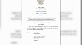 Dokumen Instruksi Bupati Mimika tentang pembatasan waktu operasional tempat hiburan dan penjualan minuman beralkohol serta larangan penimbunan bahan makanan selama bulan suci Ramadan dan Hari Raya Idul Fitri 1447 Hijriah di Kabupaten Mimika. (Foto: Tangkapan layar file pdf Instruksi Bupati Mimika)