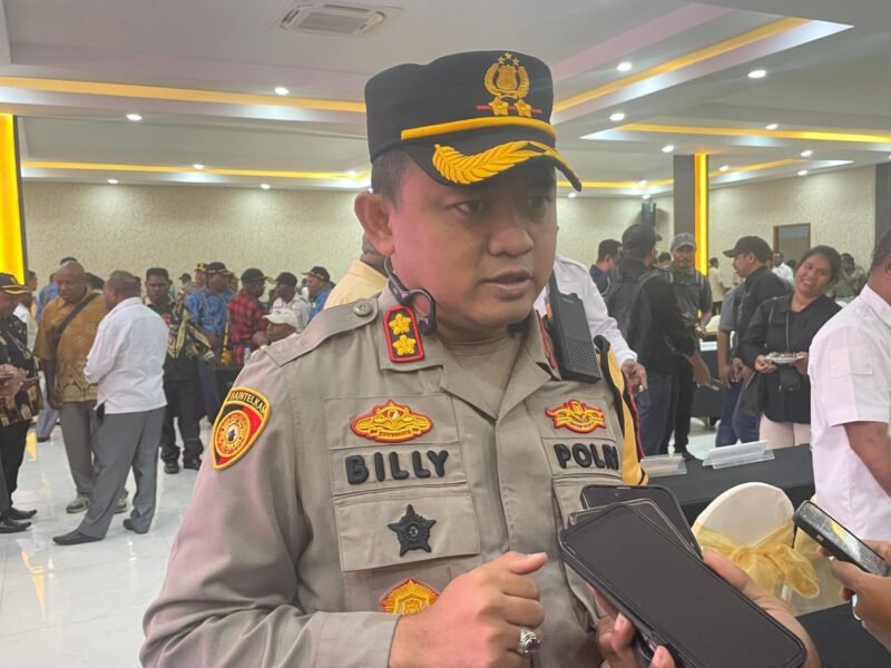 Kapolres Mimika, AKBP Billyandha Hilldiario Budiman. (foto:Galeri Papua/Kevin Kurni)