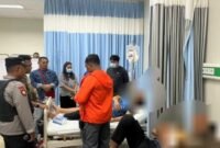 Ketiga korban anggota Polres Mimika dirawat di RSUD Mimika. (Foto: Humas Polres Mimika)