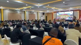 Suasana Musrenbang Distrik Tembagapura di Hotel Grand Tembaga, Jl. Yos sudarso, Timika, Papua Tengah, Senin (2/3/26). (Foto: Galeri Papua/Kevin Kurni)