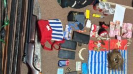 Sejumlah barang bukti yang diamankan aparat TNI usai melakukan operasi. (Foto: Koops TNI Papua)