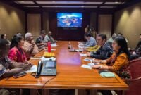 Pertemuan Direktur Utama BPJS Kesehatan, Prihati Pujowaskito, dengan Pemerintah Kabupaten Mimika, Jumat (6/3/2026). (Foto: BPJS Kesehatan)