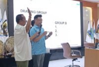 Proses drawing pembagian grup bagi tujuh tim peserta. (Foto: Panitia Liga 4 Papua Tengah)