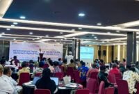 Pembukaan kegiatan Konsulidasi Daerah Pendidikan Dasar dan Menengah Provinsi Papua Tengah 2026 di Ballroom Hotel Horizon Diana, Timika (10/3/2026). (Foto: Galeri Papua/Kevin Kurni)