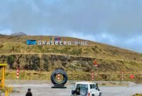 Area Grasberg Mine di kawasan PT Freeport Indonesia. (Foto: Galeri Papua/Ahmad)