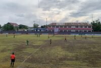 Pertandingan antara Persido Dogiyai vs Persintan Intan Jaya di Stadion Wania Imipi, SP 1, Distrik Wania, Mimika, Papua Tengah, Rabu (11/3/2026). (Foto: Galeri Papua/Ahmad)