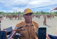 Kepala Dinas PUPR Mimika, Inosensius Yoga Pribadi. (Foto: Galeri Papua/Ahmad)