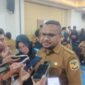 Kepala Bappeda Mimika, Septinus Timang, ditemui awak media usai mengikuti acara Musrenbang Otsus Kabupaten Mimika Tahun 2026 di Ballroom Hotel Horizon Ultima, Jl. Hassanudin, Timika. (Foto: Galeri Papua/Kevin Kurni)