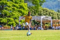 Pilar muda Papua, Dolvi Salossa, saat beraksi dalam turnamen Soeratin U-15 babak 8 besar di Malang. Ia menjadi satu dari tiga pemain PFA yang kini dipanggil memperkuat Timnas U-17. (Foto: Dokumen PTFI)