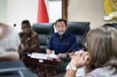 Pertemuan antara Pimpinan dan anggota Dewan Perwakilan Daerah Republik Indonesia bersama Asosiasi Majelis Rakyat Papua (MRP) se-Tanah Papua di Nusantara III Kompleks Parlemen, Senayan, Jakarta, Jumat (10/4/2026). (Foto: Dok. DPD RI)