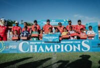 SSB Putra Yeabhu meraih juara pertama pada kategori U-12, diikuti SSB Nafri sebagai juara kedua, SSB Batik di tempat ketiga, dan SSB Waena sebagai Juara keempat. (Foto: Dokumen PTFI)