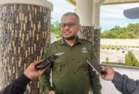 Kepala Badan Perencanaan Pembangunan Daerah (Bappeda) Mimika, Septinus Timang. (Foto: Galeri Papua/Kevin Kurni)