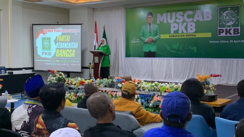 Momen pembukaan Muscab DPC PKB Kabupaten Mimika yang berlangsung di Ballroom Hotel Horison Ultima Timika, Minggu (26/4/2026). (Foto: Galeri Papua/Ahmad)