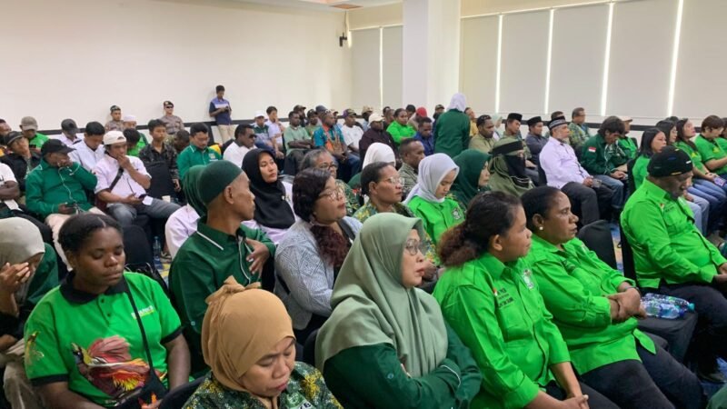 Para peserta Muscab PKB Kabupaten Mimika di Ballroom Hotel Horison Ultima Timika, Minggu (26/4/2026). (Foto: Galeri Papua/Ahmad)